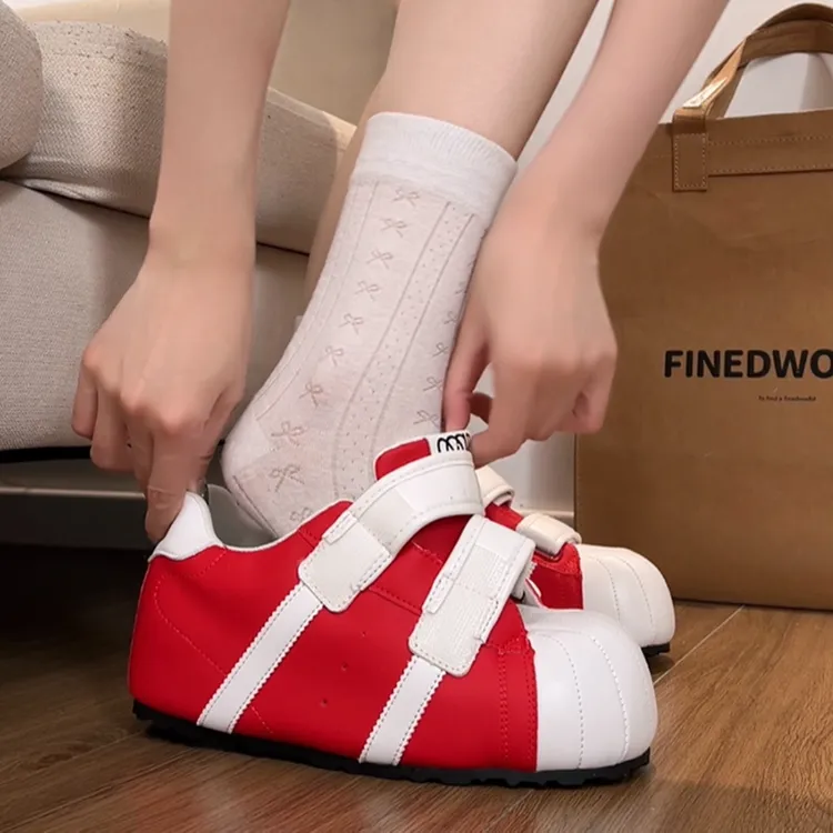 复古内增高百搭阿甘德训鞋女2026新款春秋厚底防滑轻便休闲板鞋子