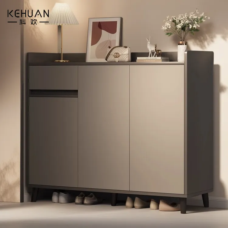 鞋柜家用门口收纳一体靠墙超薄入户外楼道2025新款爆款高档玄关柜