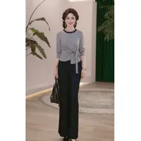 2025新款妈妈装秋装时尚套装气质中年女装宽松两件套显瘦上衣裤子