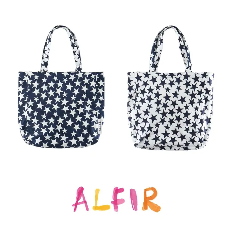 Alfir·满天星双面背帆布包 设计感通勤百搭大容量双面可背单肩包