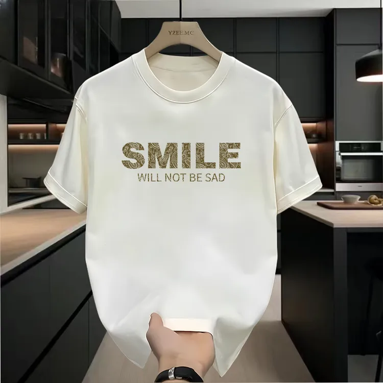 啄木鸟纯棉短袖T恤男夏季潮流印花上衣时尚半袖宽松打底衫男装Tsh