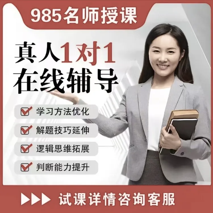 1对1网上辅导学习方法在线指导多科目全科补课思维训练能力提升