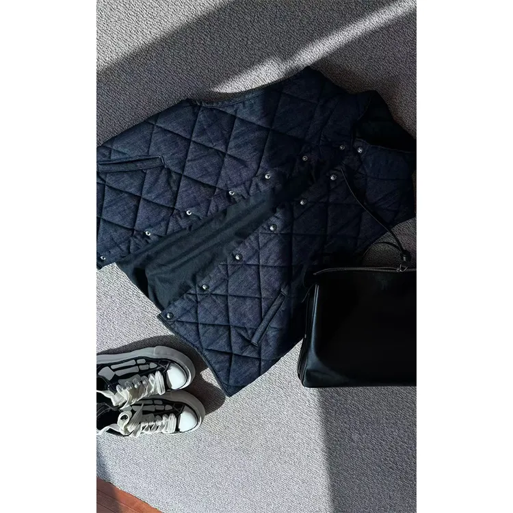 LA CALLA克心复古夹棉水洗牛仔马甲YY-WL6918