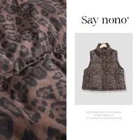 懒猫nono│Saynono 豹纹羽绒马甲外套/XXCJ202515