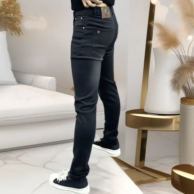 弹力新款男士修身牛仔裤秋冬高档百搭潮流休闲直筒裤裤子男款秋冬