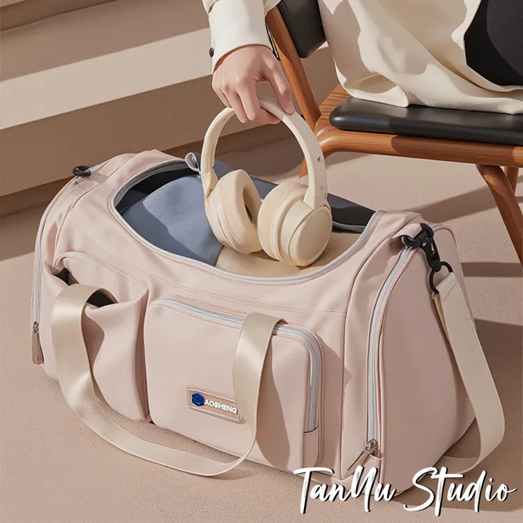 探屿短途旅行包轻便大容量出差旅游登机包手提行李袋运动健身包