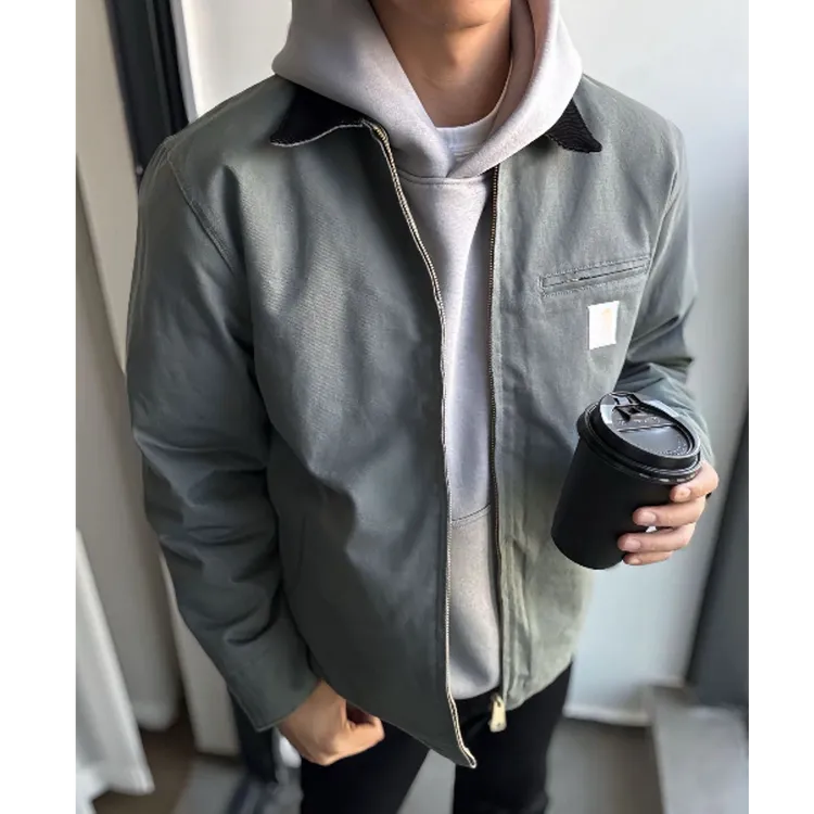 卡哈 J01 帆布冬季夹棉底特律重磅星际穿越工装潮牌夹克男女外套