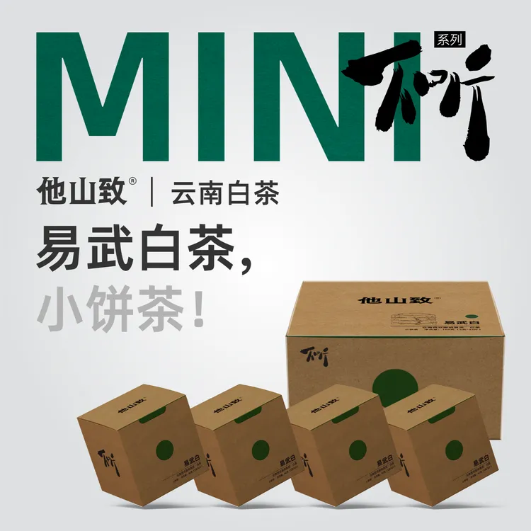 他山致「易武白茶·不听系列」2023年原料西双版纳160g/盒老白茶