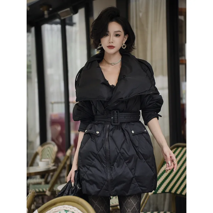 唐一可 x 26YEARSOLD | 90白鹅绒 联名系列高立领系带中长款羽绒