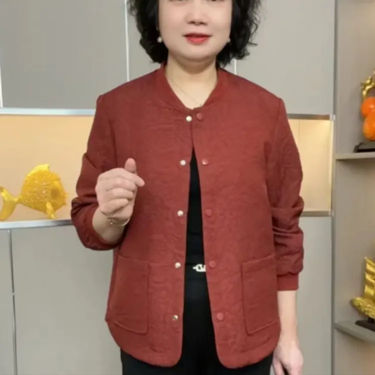 《专柜品质》春季气质洋气时尚休闲百搭简约小个子妈妈穿搭外套W