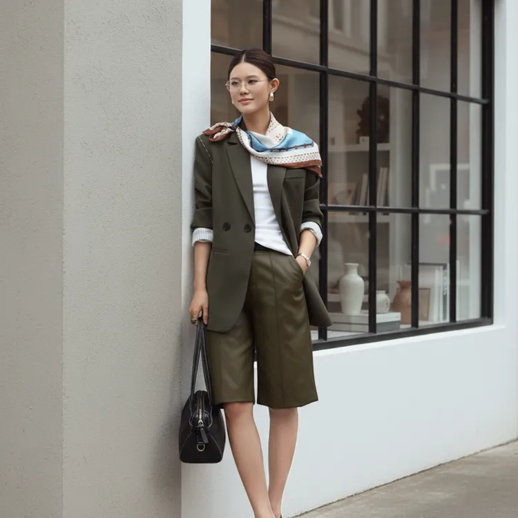 2025秋装新款法式小众设计感气质小西装宽松短外套女SHBZW651977