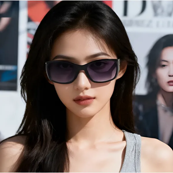 佐奇新款太阳眼镜印花镭射镶钻高级感墨镜女欧美户外防紫外线眼镜