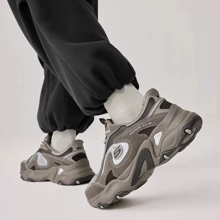 成毅同款斯凯奇熊猫鞋5代男士新款户外厚底高颜值校园鞋子232417