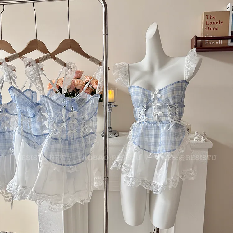 【直播专属】海盐牛乳卷 2025夏季性感睡衣裤吊带睡裙日系可爱睡裙