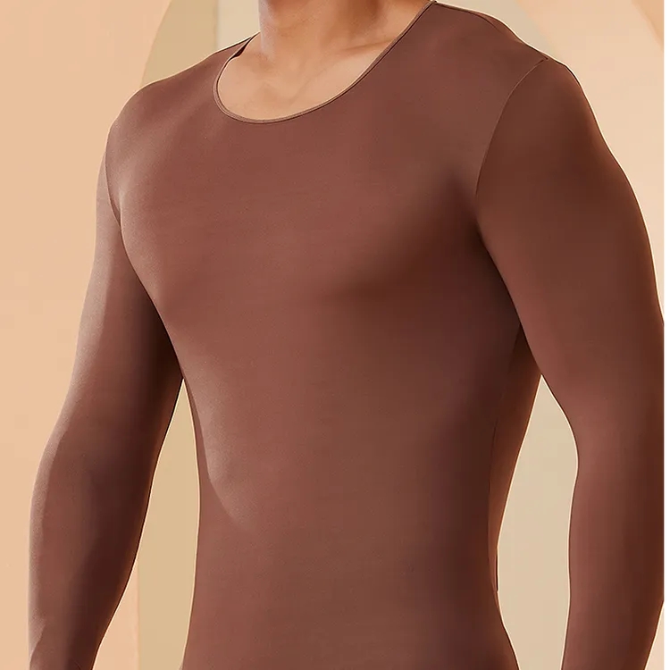 秋冬热力感保暖紧身高弹肌底衣男款玻尿酸美肤衣秋日穿搭亲肤舒适