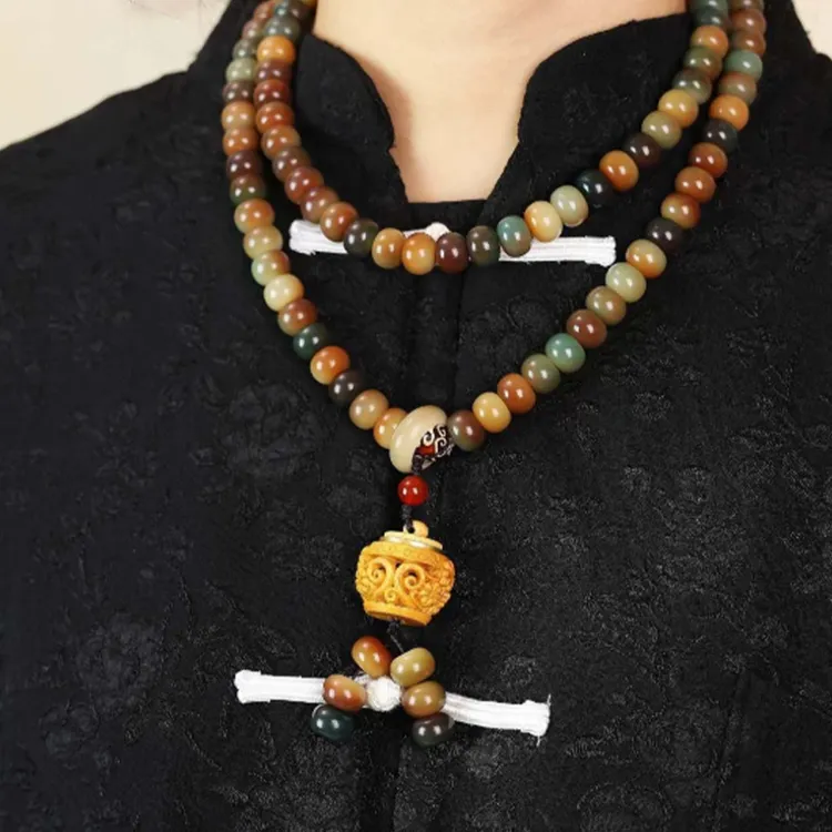 升级款！108颗敦煌天然菩提手串文玩香囊车挂菩提原果菩提颗颗精挑商品图