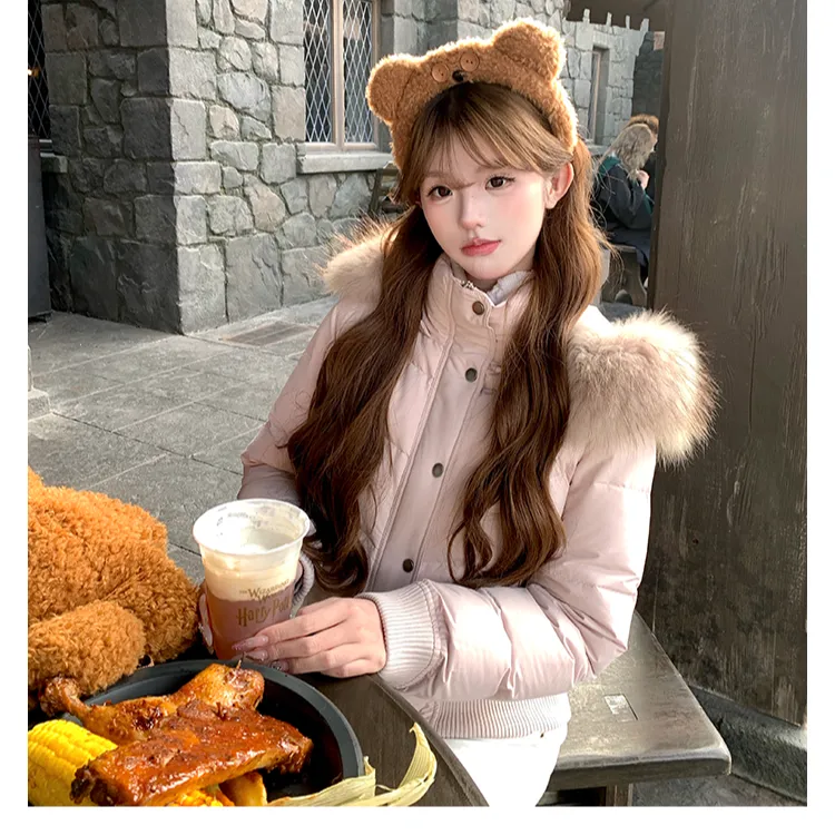 小个子甜妹棉服女冬短款2025年新款显瘦修身加绒加厚棉衣冬季外套