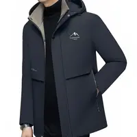 可拆帽加绒厚款长袖保暖商务休闲棉服男冬季休闲棉衣外套WT334