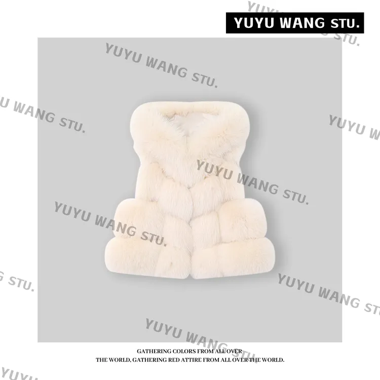 YUYU WANG【安然】皮草马甲RB2SDRZ3233