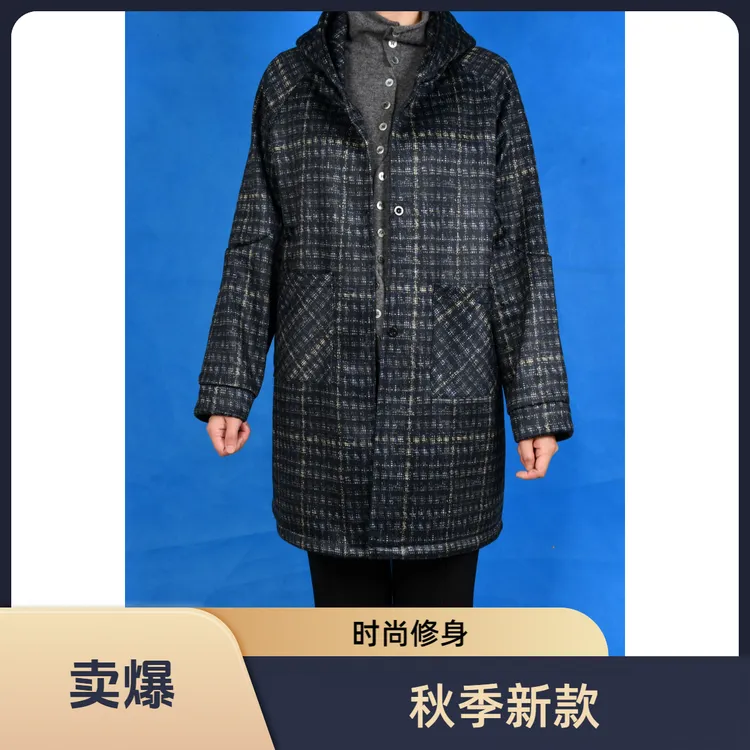 秋季新款时尚洋气减龄高级感外套中老年女士百搭显瘦中长款大衣