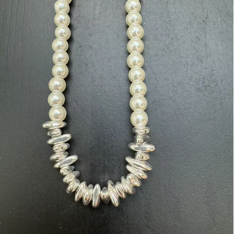 钛钢吊坠 吊坠 美美家 怦然心动淡水项链女链颈链时尚