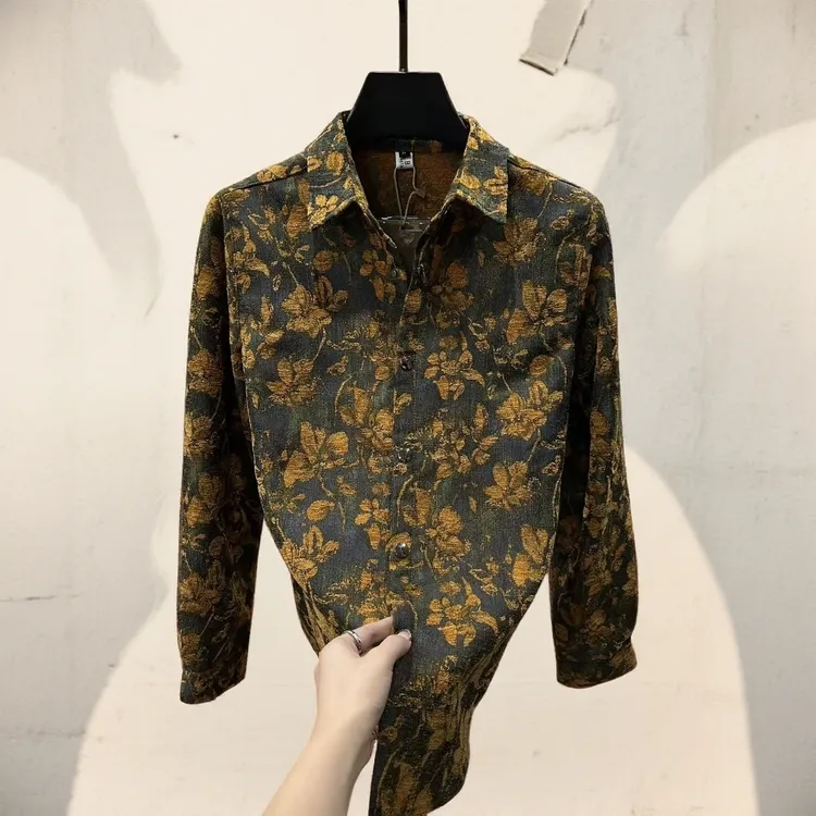 男士新款翻领长袖衬衣外套11