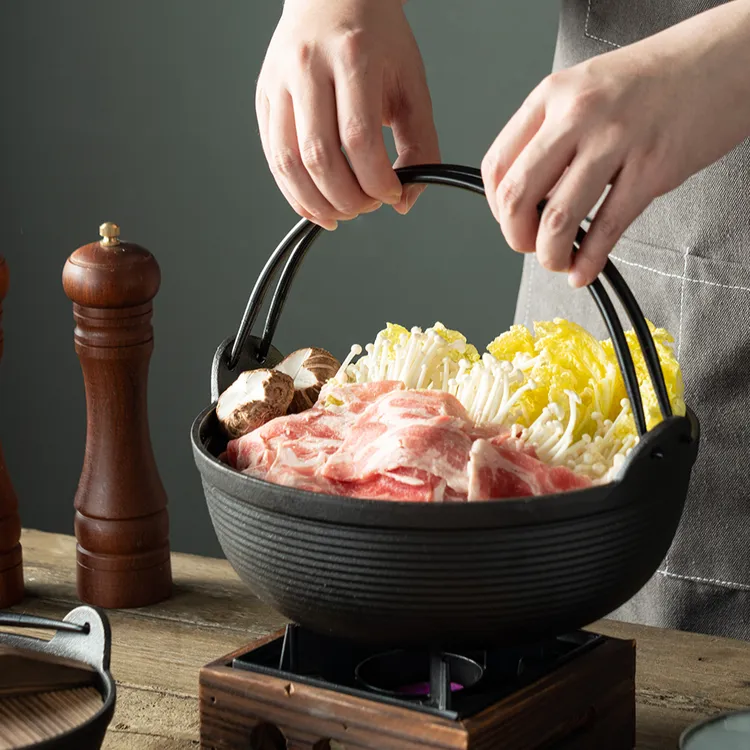 onlycook家用寿喜烧锅小火锅锅日式锅具锅仔铸铁锅炖锅酒精炉干锅