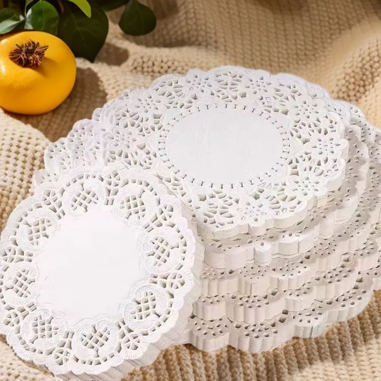 厨房食用吸油纸油炸点心花边纸一次性垫纸烘培蛋糕纸垫披萨烧烤纸