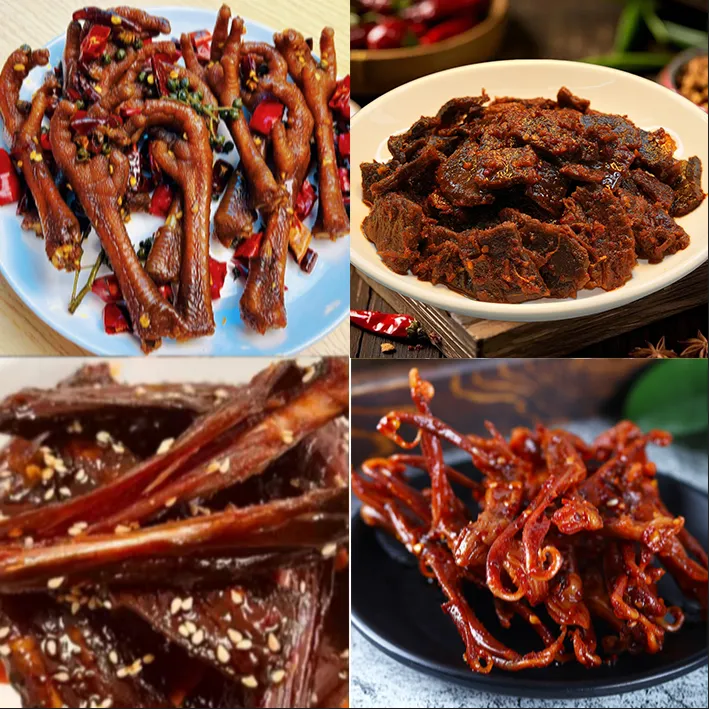 “开学套餐”土鸡爪微辣牛肉鸭舌+鸭翅小鸭爪锁骨鸭脖鸭肫+2翅根1个