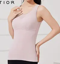 ZH DE24420-1新款时尚光面固定杯保暖背心吊带背心