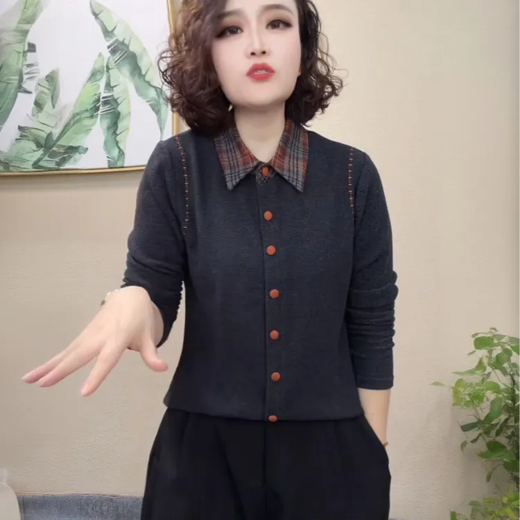 轻奢气质百搭长袖打底衫女双面澳绒加厚新款时尚内搭显瘦上衣