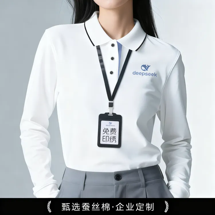 棉长袖polo衫印logo刺绣秋季公司企业商务团体聚会工装文化衫