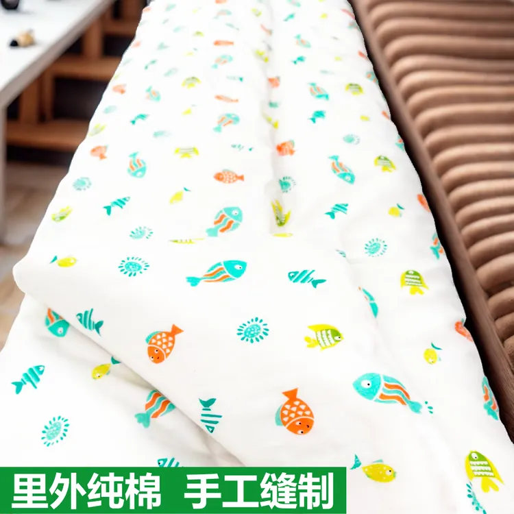 纯棉褥子棉被柔软床垫被子家用榻榻米学生床垫棉花垫手工制作加厚