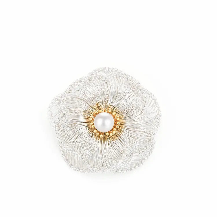 铜合金胸针 法【山茶芬芳】秋冬欧斯伽斯胸针O0475