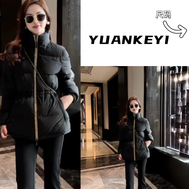 YUANKEYI “雪都”90白鹅绒B家可拆卸式连帽收腰羽绒服轻装滑【干洗】