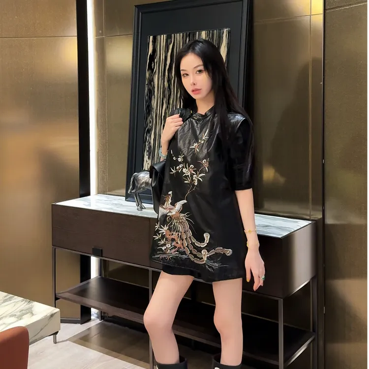 蘇格高定-【凤仪亭】国潮富贵重工刺绣斜襟盘扣设计感马甲上衣