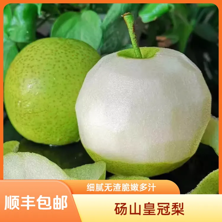 （顺丰包邮）现采现发 砀山皇冠梨青皮蜜梨纯甜无酸清甜可口水果
