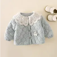 女童新款休闲风厚款棉服2025儿童夹棉保暖开衫宝宝韩版保暖秋冬