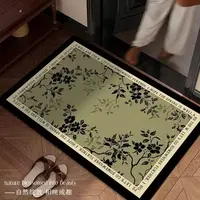 《加大尺寸》苍翠欲滴大门口卫生间门口厨房脚垫地毯硅藻泥地垫