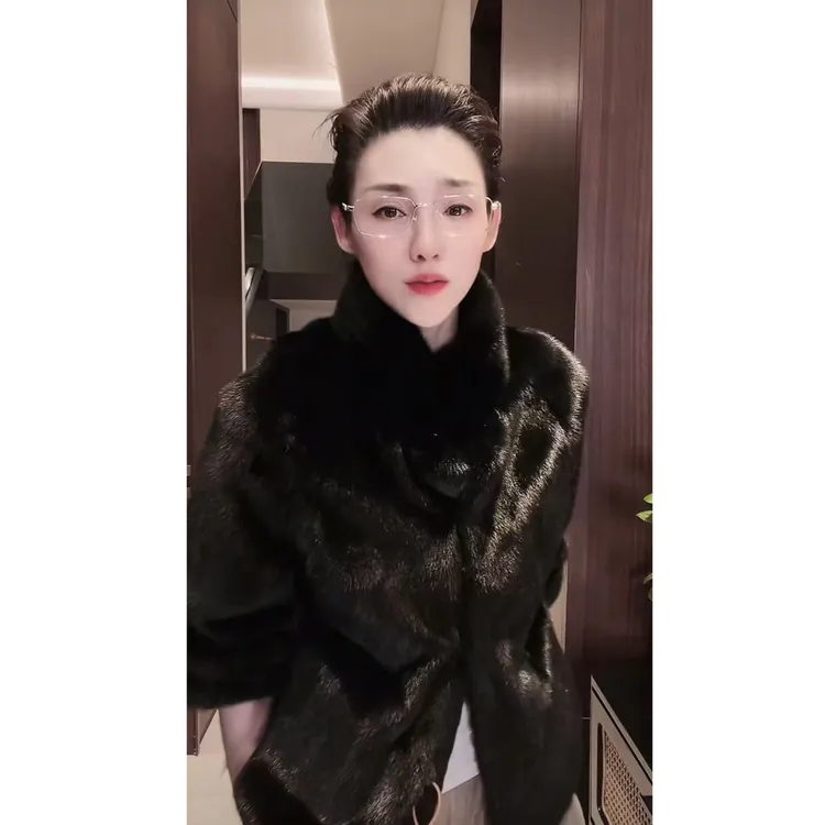 水貂皮毛 皮草 大衣外套 PC0062