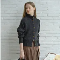 【CIRCLOFY瑟夕】 羊毛高领翻领两穿高级感针织衫毛衣COUD142636