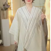 秋冬斗篷纯羊绒百搭款 披肩