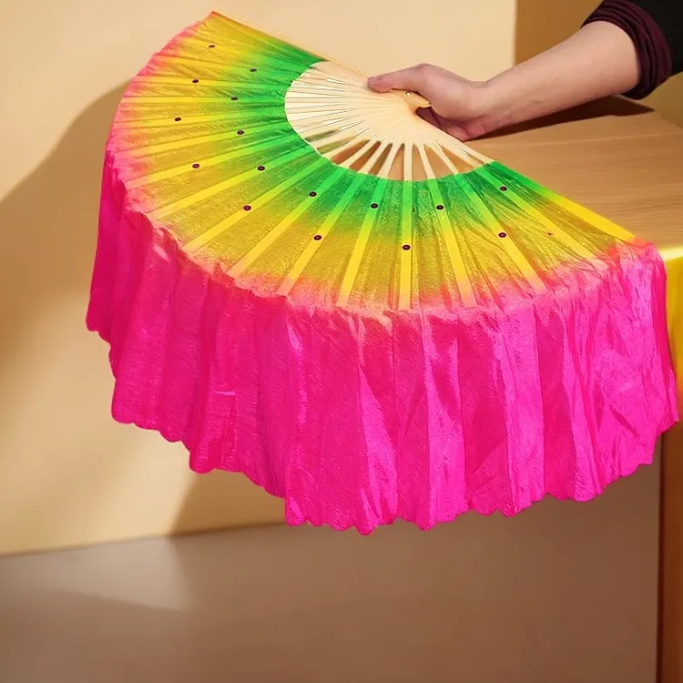 【左右手一对】广场舞扇子跳舞舞蹈扇成人双面舞东北二人转专用扇子