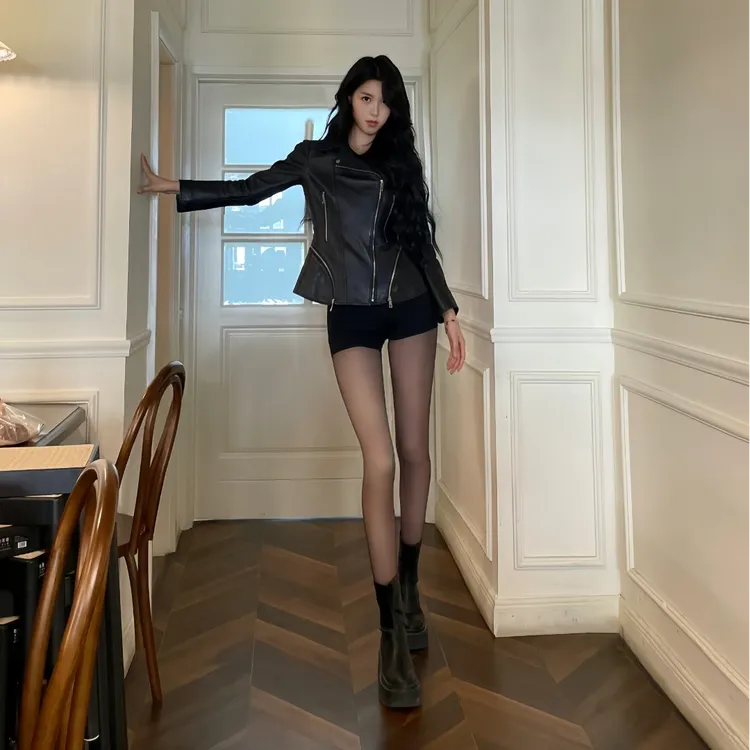 【KEDID&可迪朵】2025裸感高透单层一体透肤袜光腿神器秋冬加绒黑丝