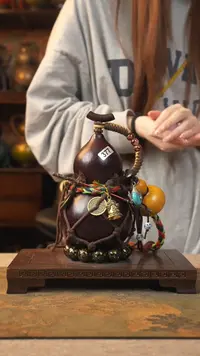 377大漆葫芦一物一拍记葫堂出品不带手串