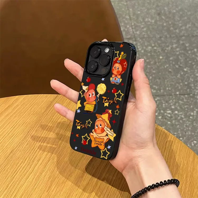 可爱星星人适用苹果17promax潮款手机壳15/16硅胶14小众13/12软女