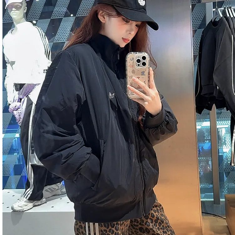 ADIDAS三叶草originalsBOMBEROVERSIZEDNYLON飞行员棉服 JX7783