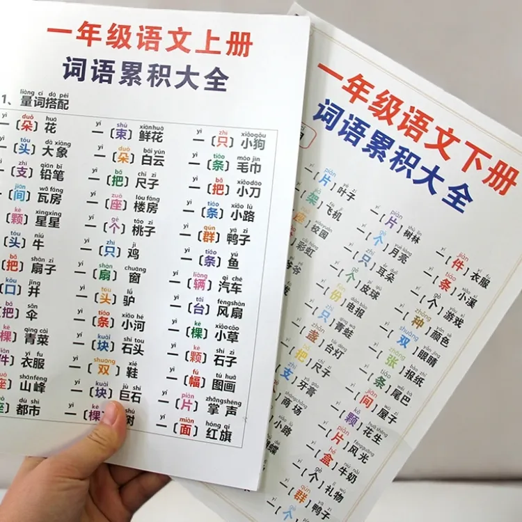 一年级语文词语积累大全量词训练大全近反义词大全训练册子