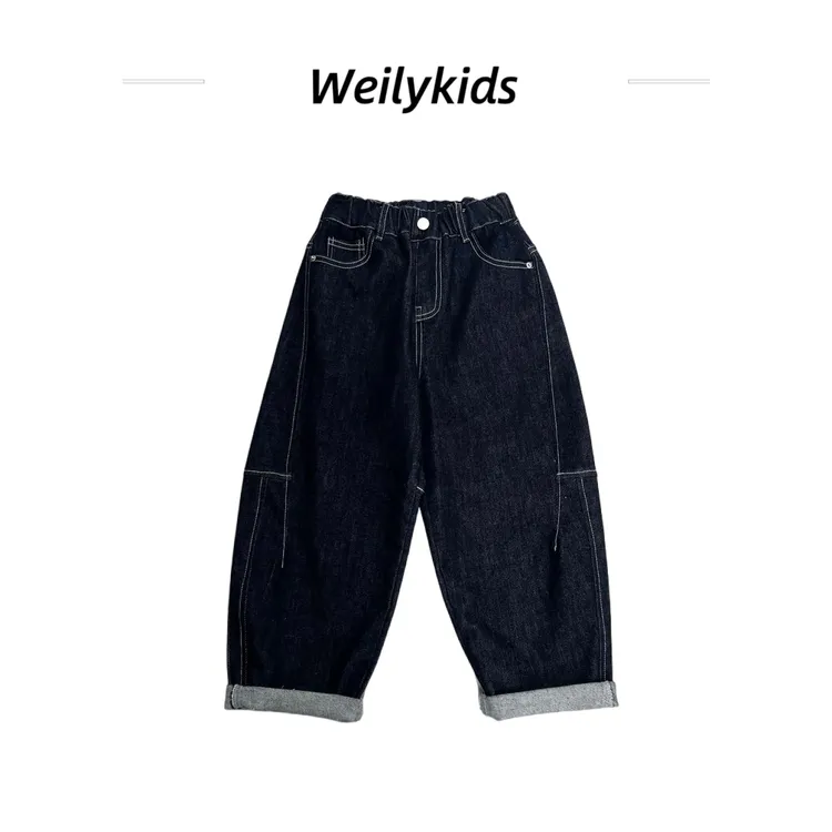 (必入）2025年中大通秋季韩版四面弹原色牛仔裤MC725