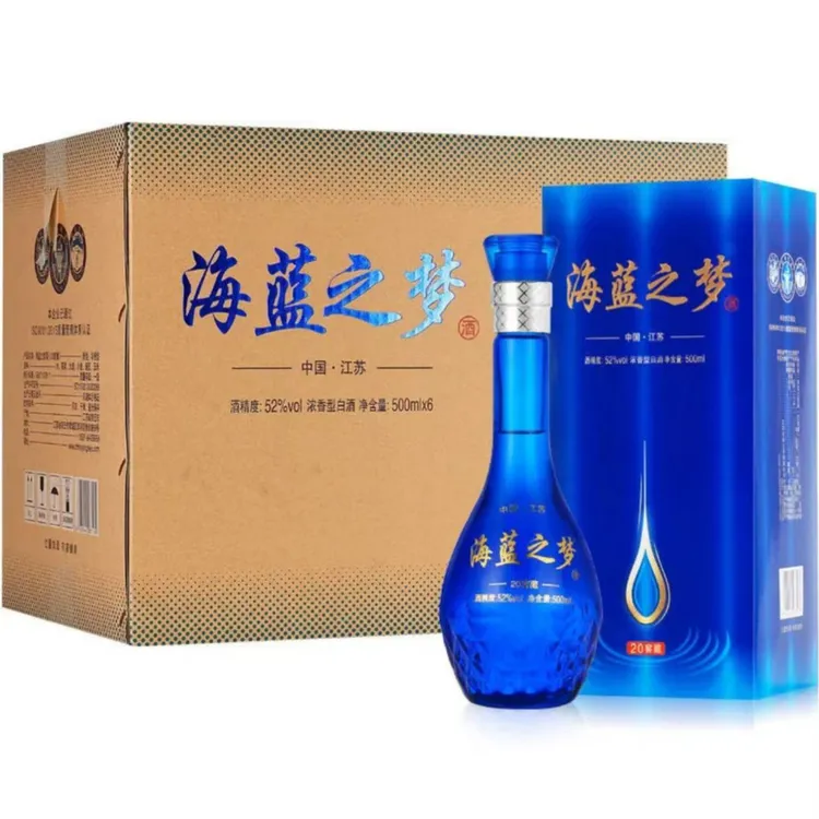 苏格之星海蓝之梦52度500ml*6瓶浓香型白酒52度500ml*6瓶